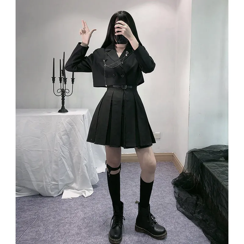 Punk black top KF9486