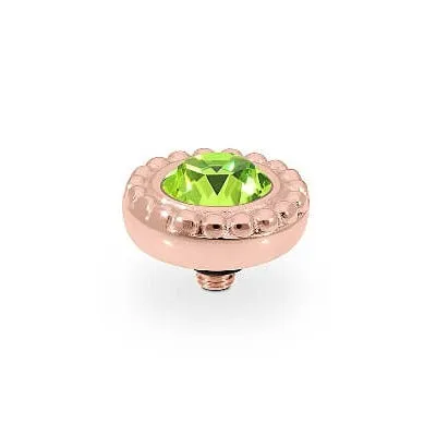 Qudo Ghiare 11mm Rose Gold Topper - Citrus Green