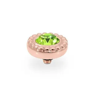 Qudo Ghiare 11mm Rose Gold Topper - Citrus Green