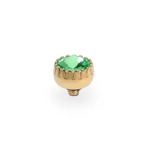 Qudo London 8mm Gold Topper - Peridot