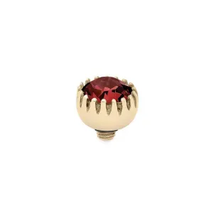 Qudo London 8mm Gold Topper - Scarlet
