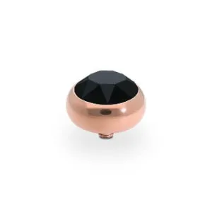 Qudo Sesto 10mm Rose Gold Topper - Jet