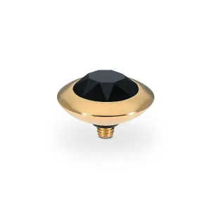 Qudo Tondo 13mm Gold Topper - Jet