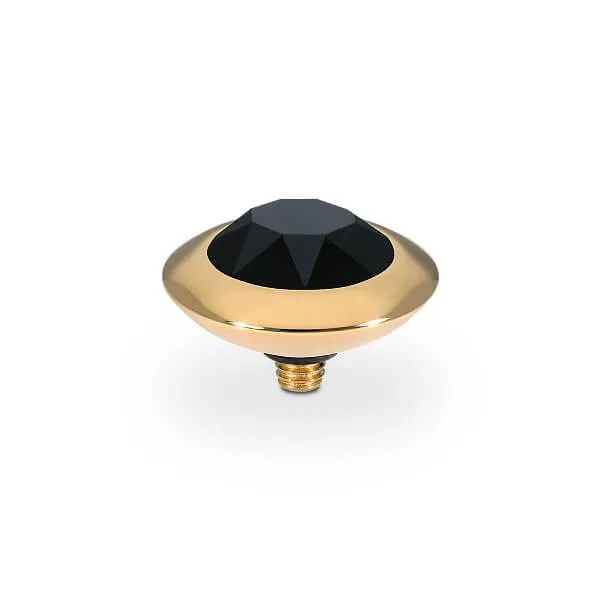 Qudo Tondo 13mm Gold Topper - Jet