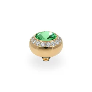 Qudo Tondo Deluxe 10mm Gold Topper - Peridot