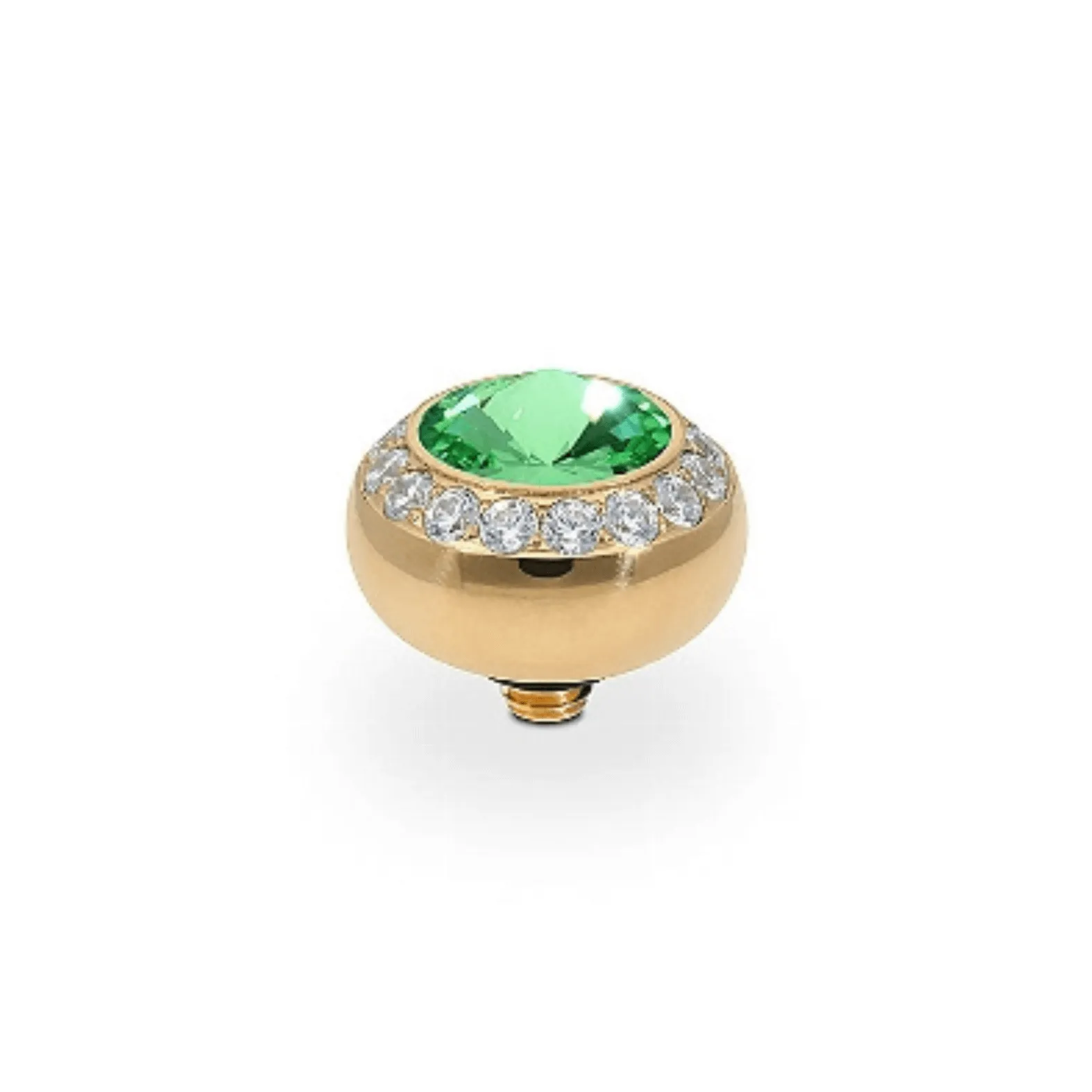 Qudo Tondo Deluxe 10mm Gold Topper - Peridot