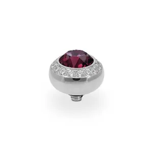 Qudo Tondo Deluxe 10mm Silver Topper - Amethyst
