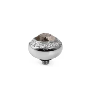 Qudo Tondo Deluxe 10mm Silver Topper - Black Patina