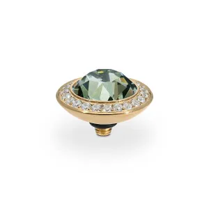 Qudo Tondo Deluxe 13mm Gold Topper - Black Diamond