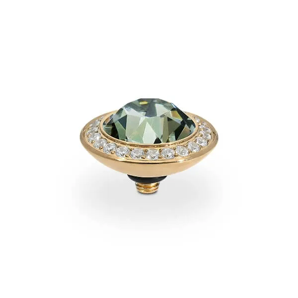 Qudo Tondo Deluxe 13mm Gold Topper - Black Diamond