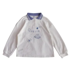 "HELLO PLANET" SWEATSHIRT N111205