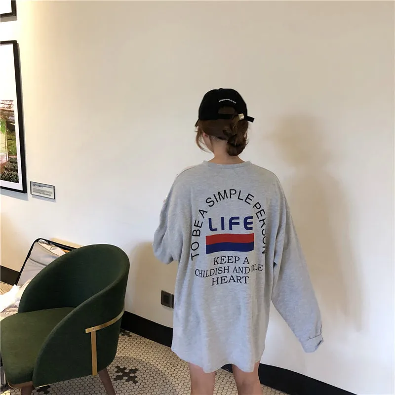 "LIFE" LONG SLEEVED SHIRT K090704