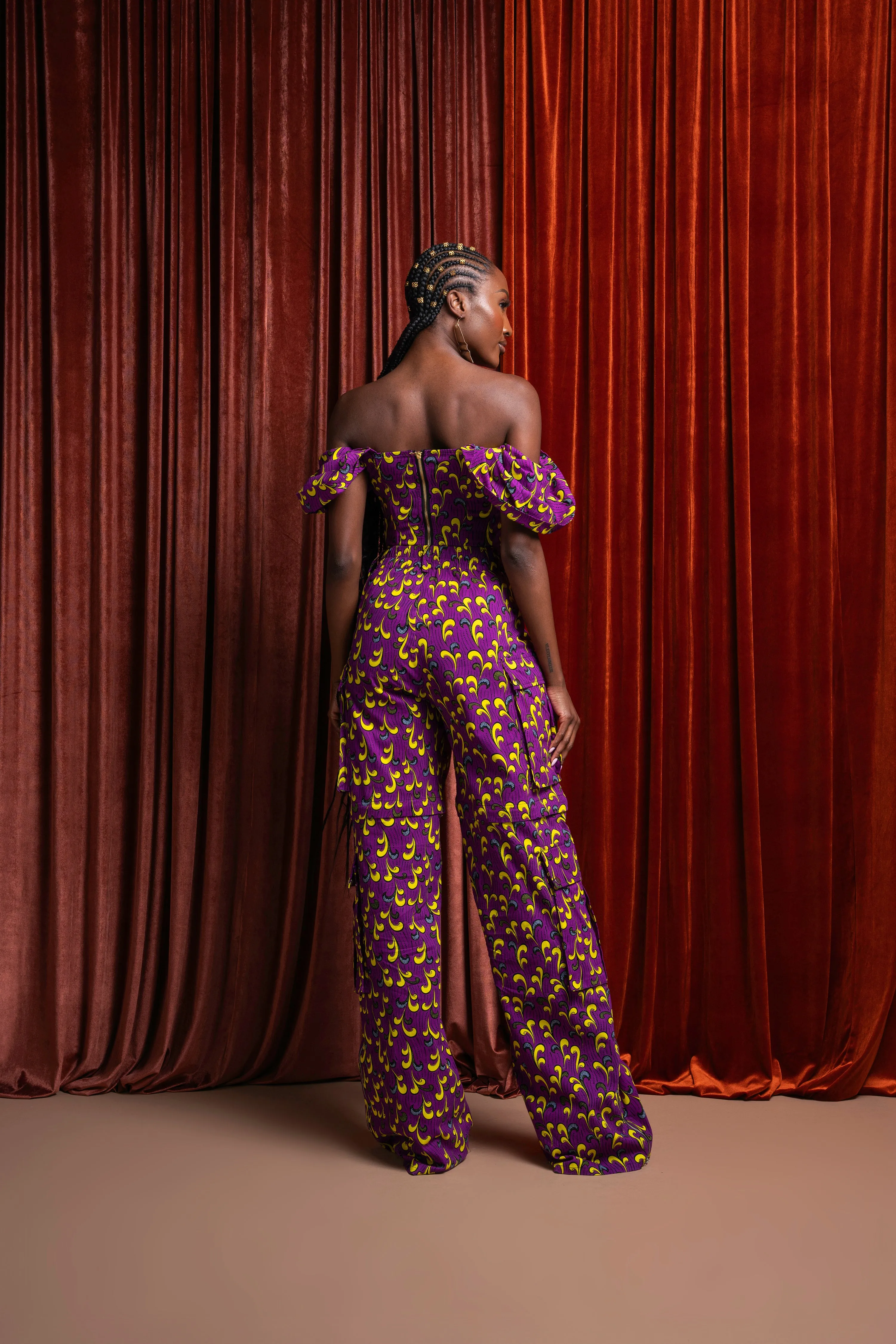 REMA African Print Corset Top