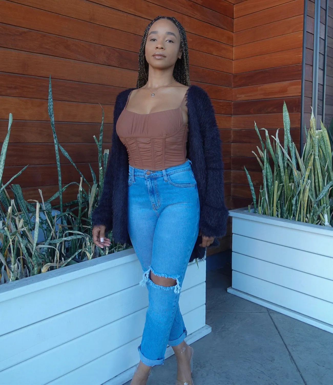 Riley Corset Top(Coffee)