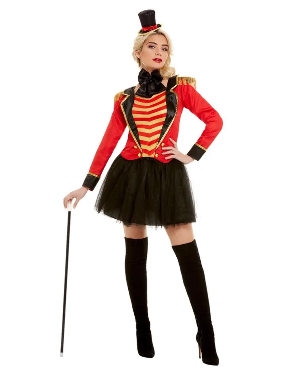 Ringmaster Costume Lady Red
