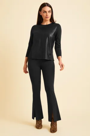 Robyn Long Sleeve Crew - Mixed Media: FINAL SALE