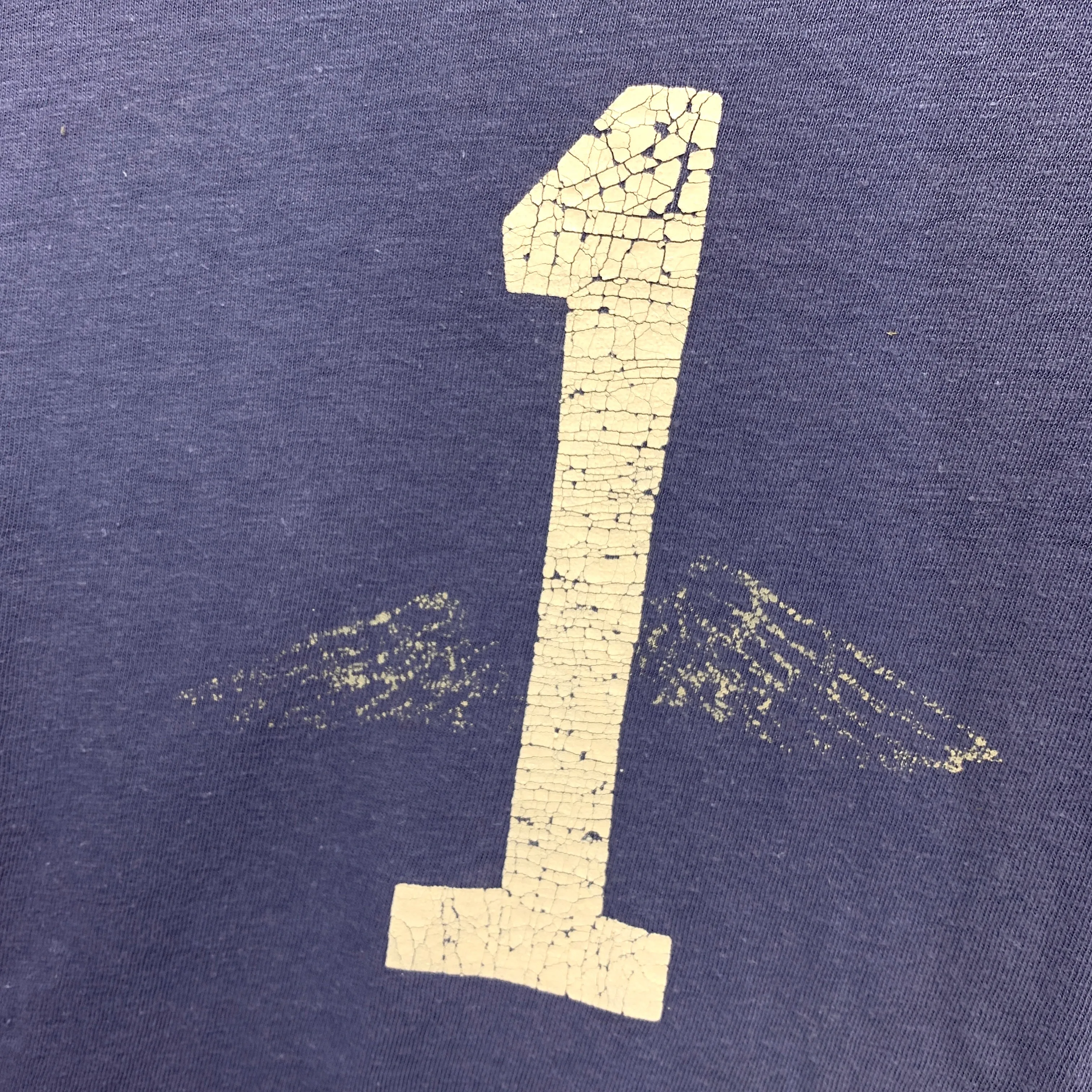 [S] Kapital 3/4 Sleeve Palm Tree Tee Blue