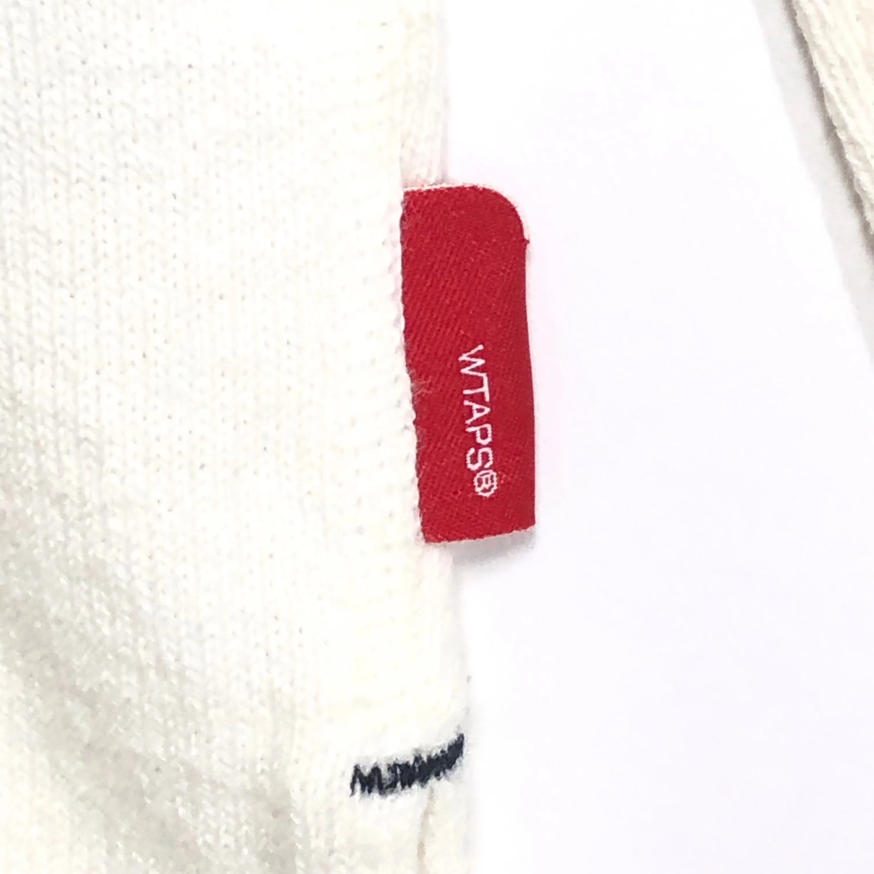 [S] WTaps Vasque Border L/S Shirt White/Navy