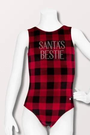 Santa's Bestie Velvet Leotard