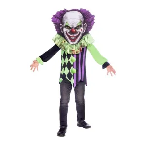 Scary Horror Big Head Clown Child Costume