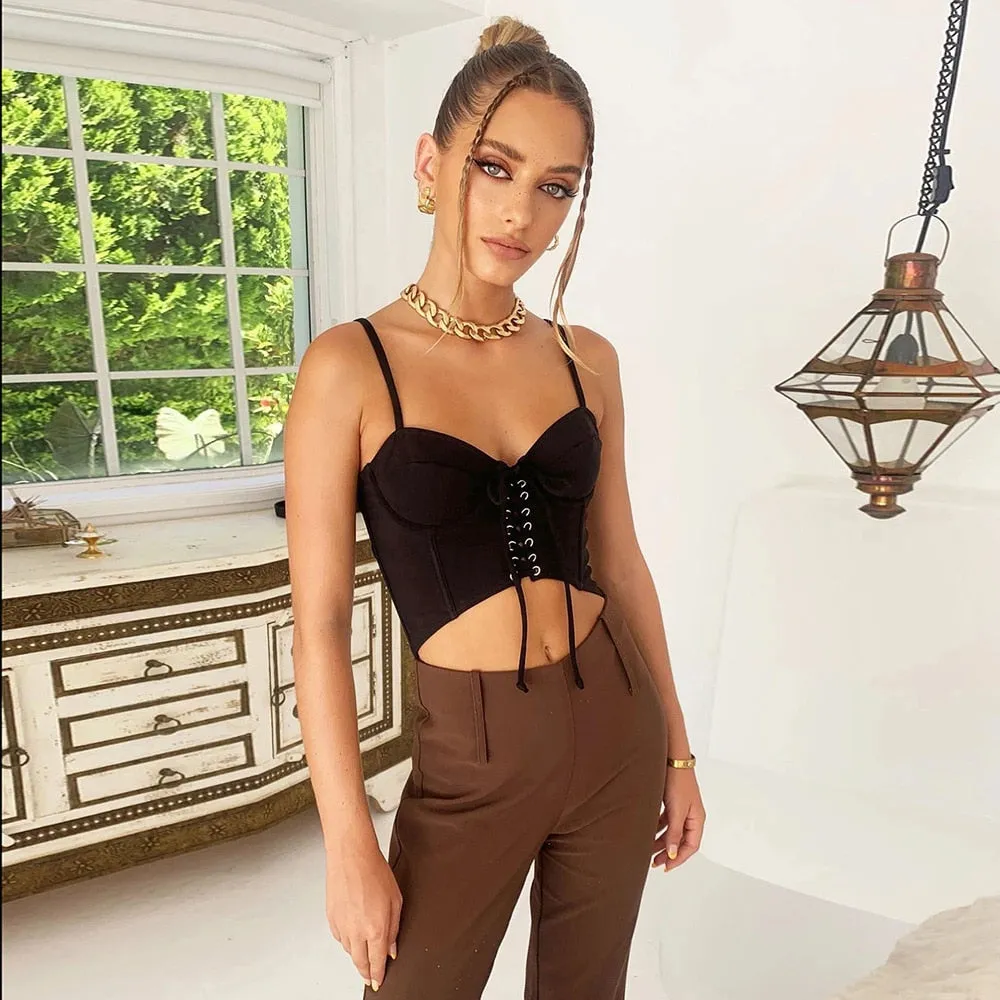 Sexy Corset Top Club Wear Bustier Tops