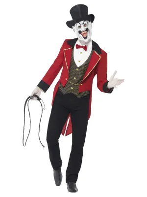 Sinister Ringmaster Halloween Costume, Red