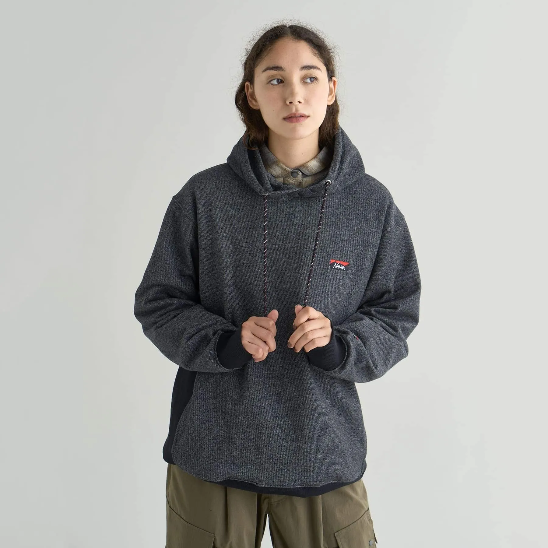 【SPECIAL PRICE】ECO HYBRID MINI BOX LOGO EMBROIDERY SWEAT HOODIE(UNISEX)
