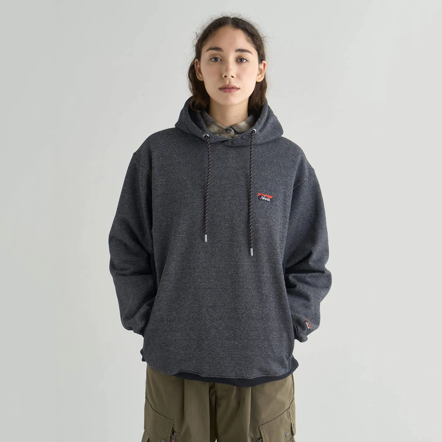 【SPECIAL PRICE】ECO HYBRID MINI BOX LOGO EMBROIDERY SWEAT HOODIE(UNISEX)
