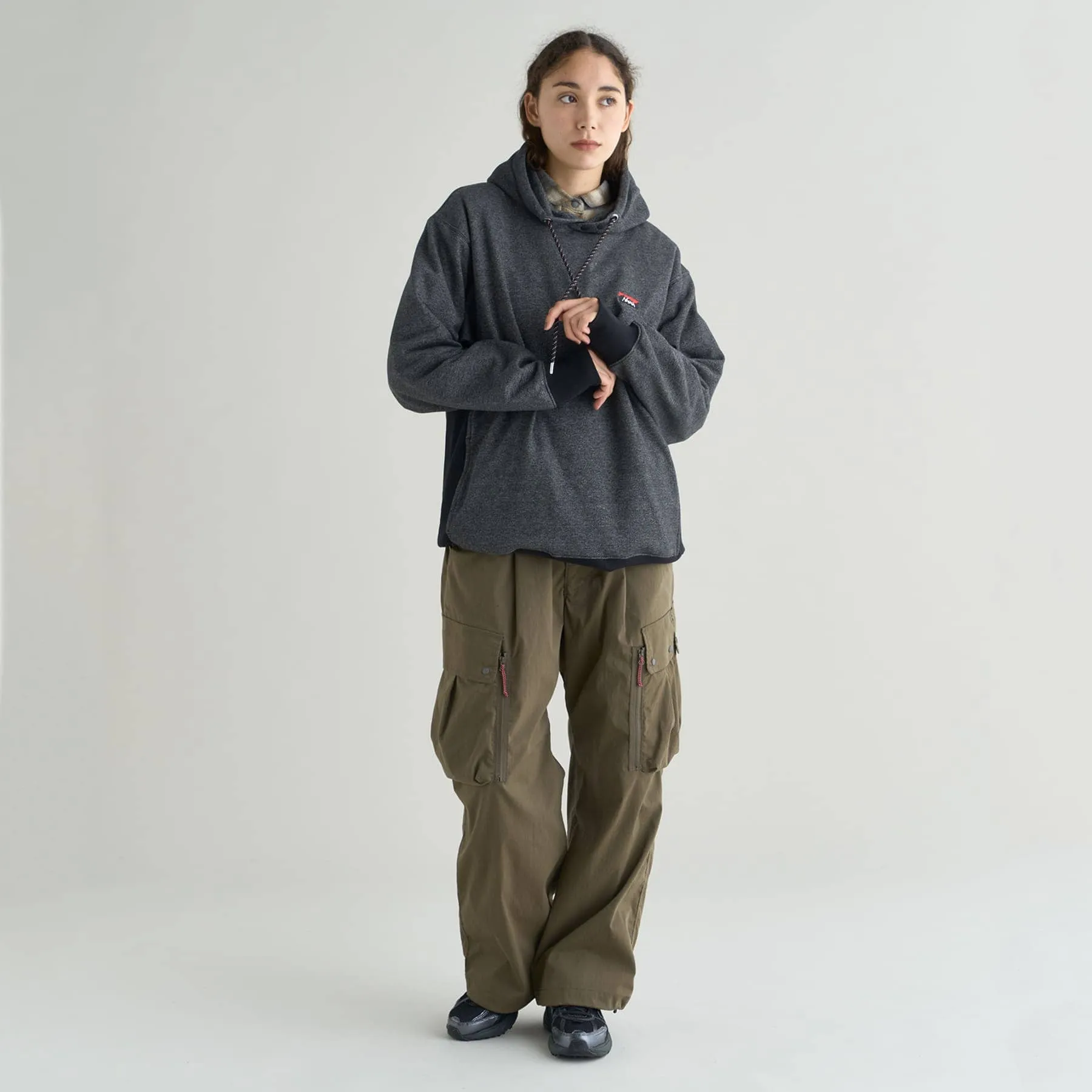 【SPECIAL PRICE】ECO HYBRID MINI BOX LOGO EMBROIDERY SWEAT HOODIE(UNISEX)