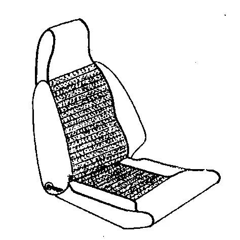 SPITFIRE MK III USA ONLY HIGH BACK SEAT COVERING KIT 1968-73 LEATHER