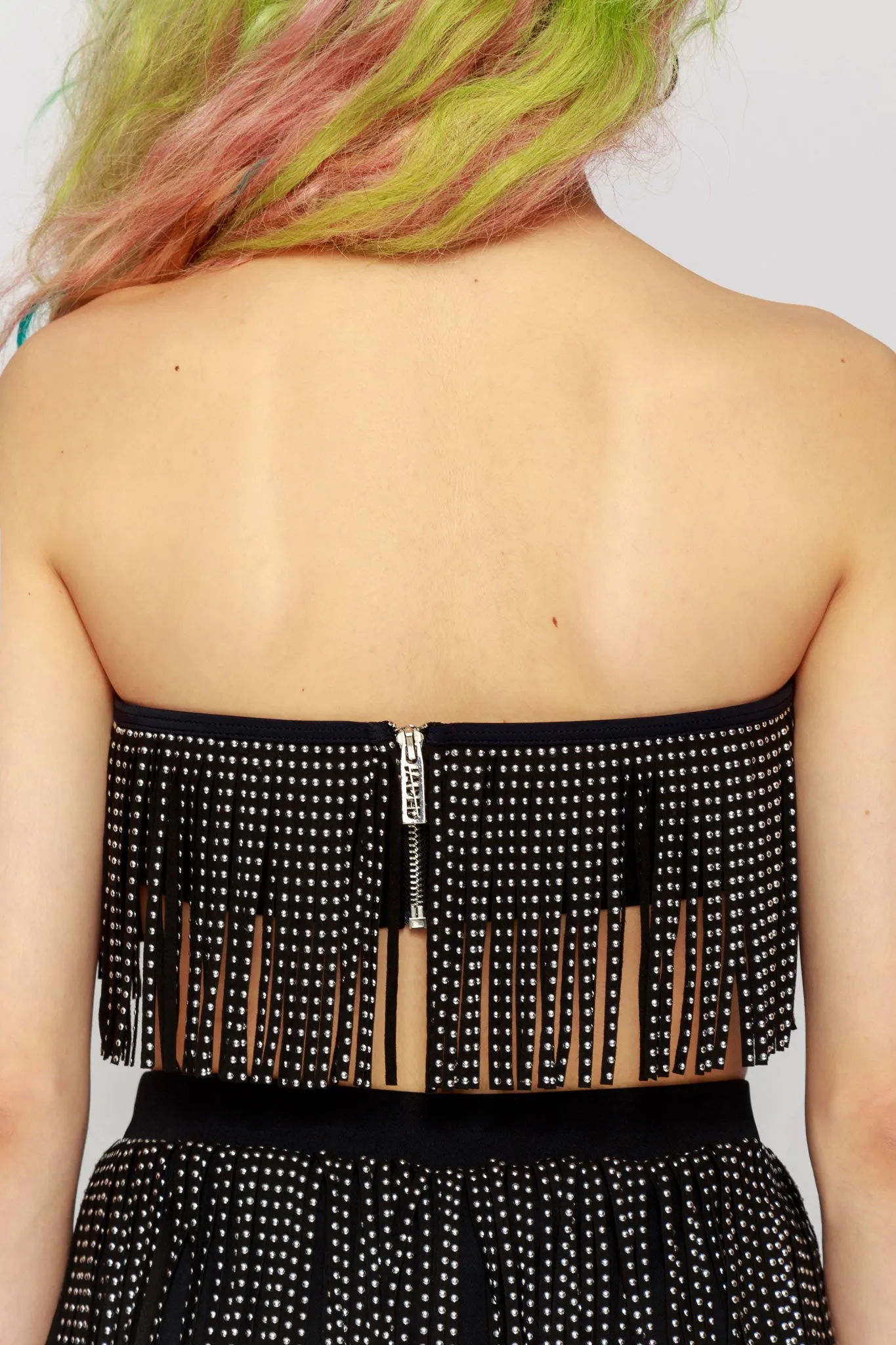 Stud Fringe Crop Top
