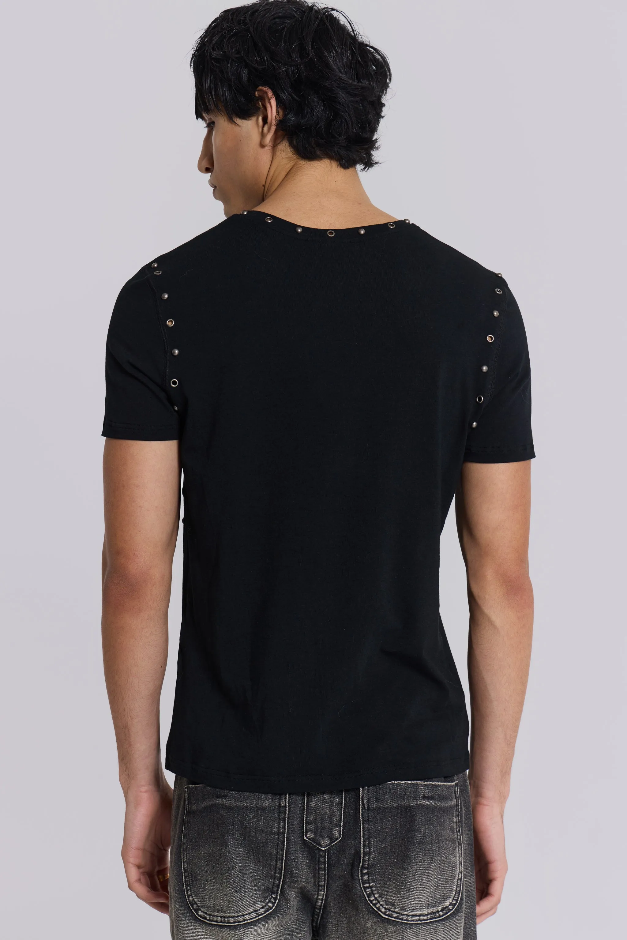 Studded Black Mist Tee