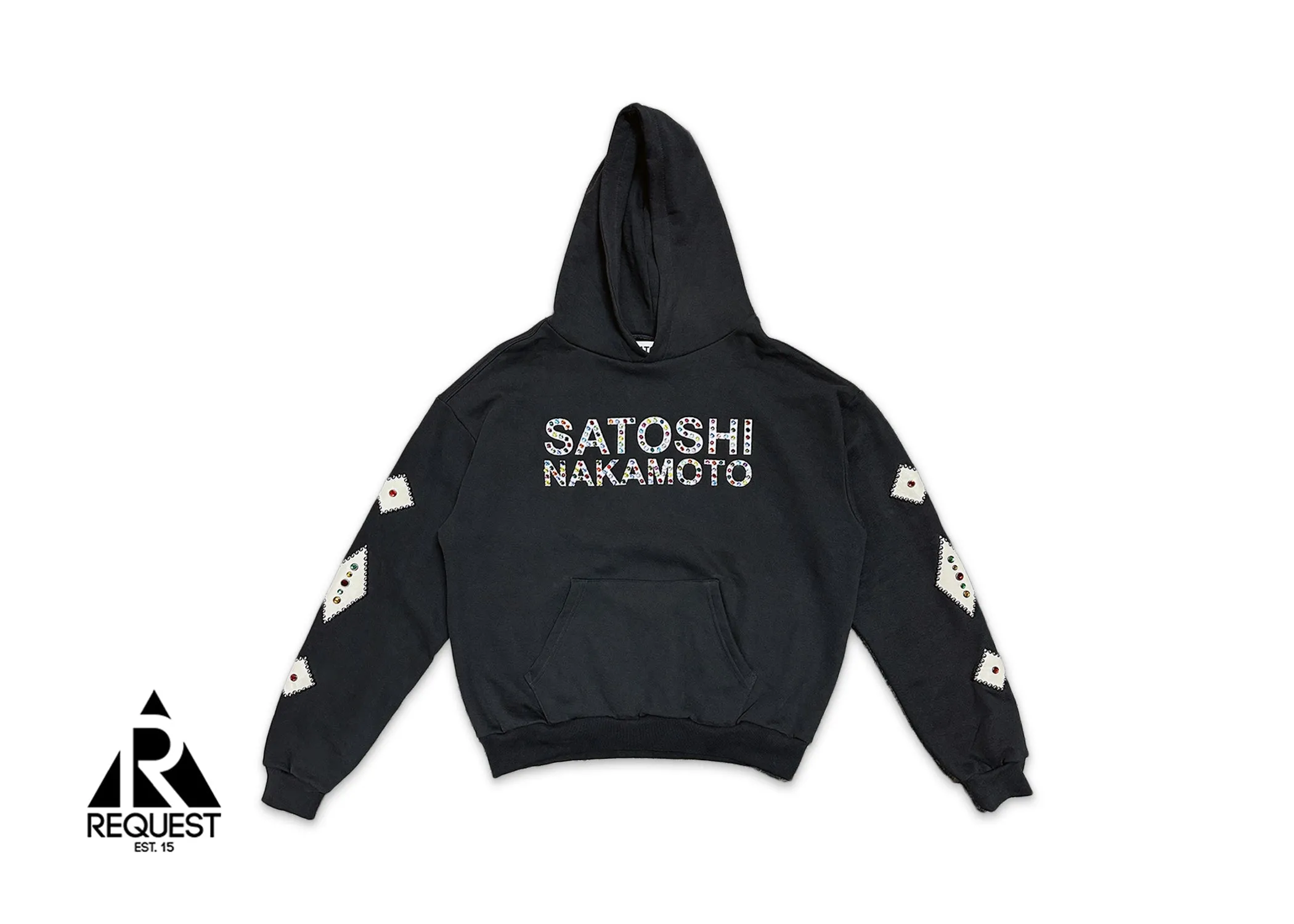 Studded Hoodie “Vintage Black"