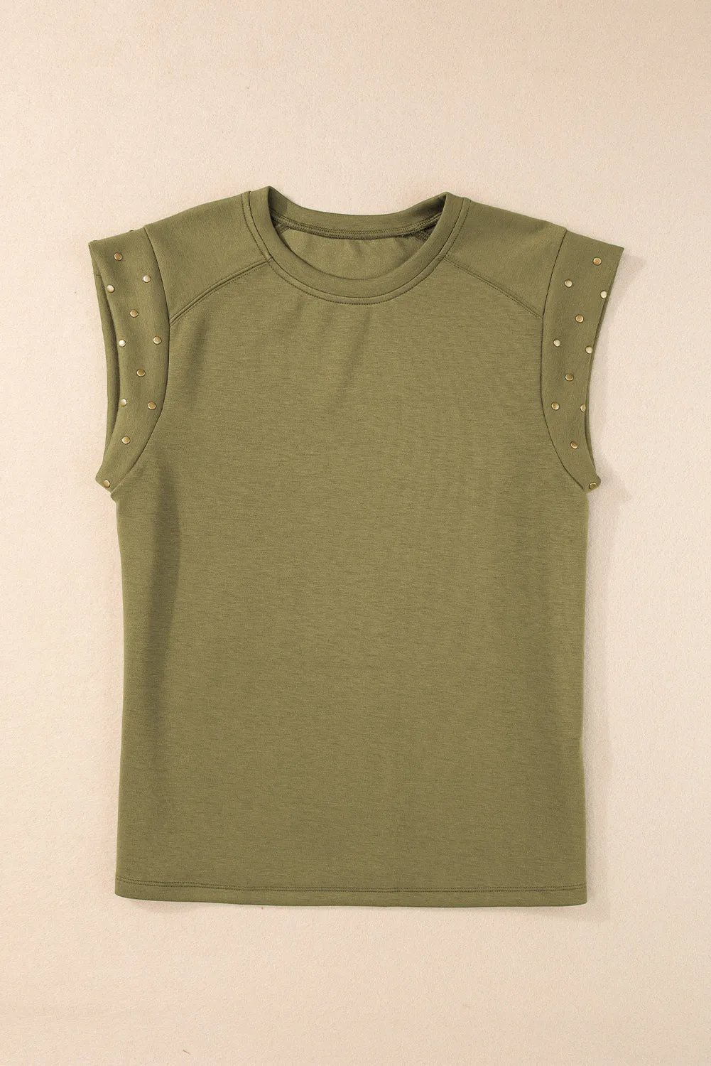 Studded Short Sleeve Top