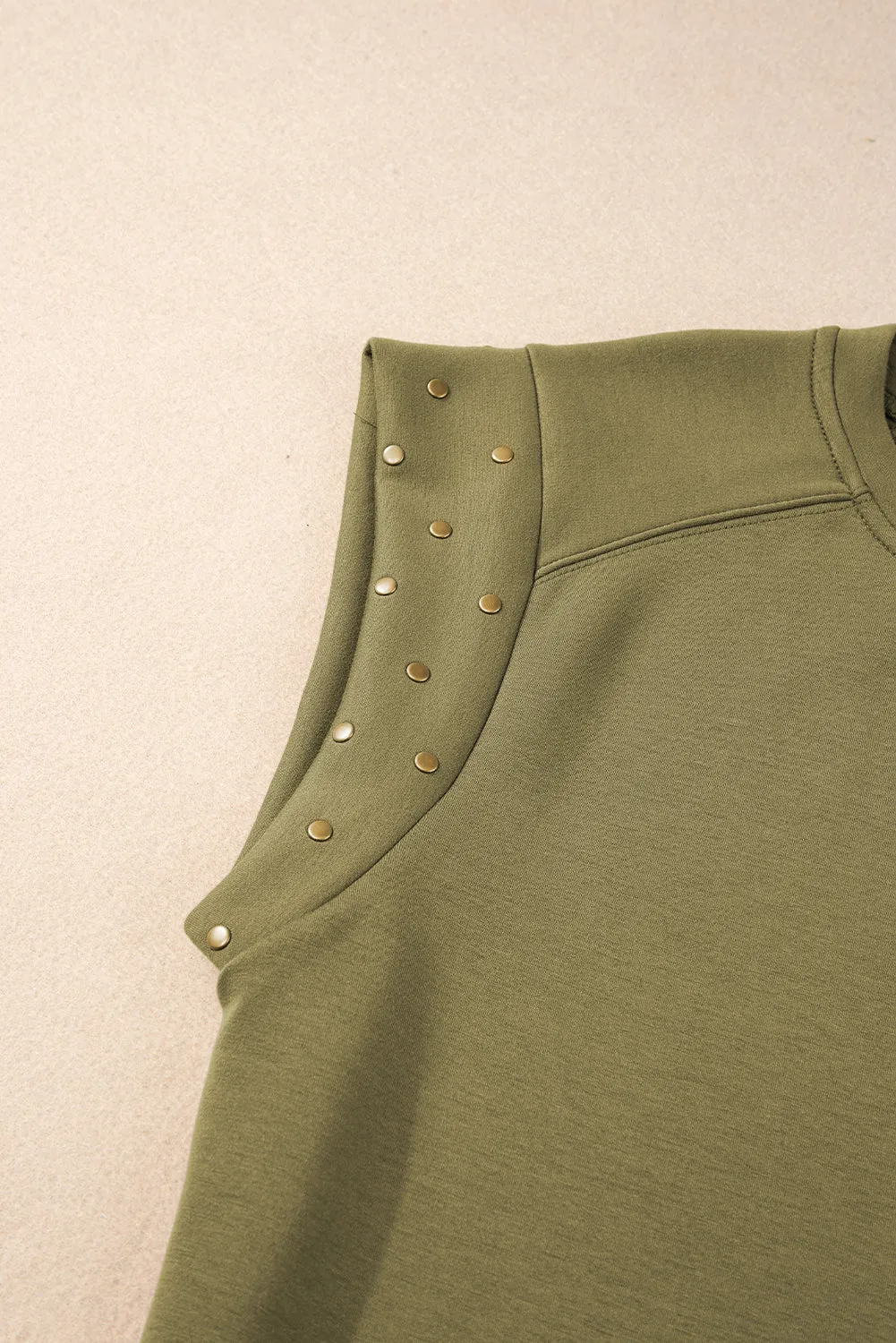 Studded Short Sleeve Top