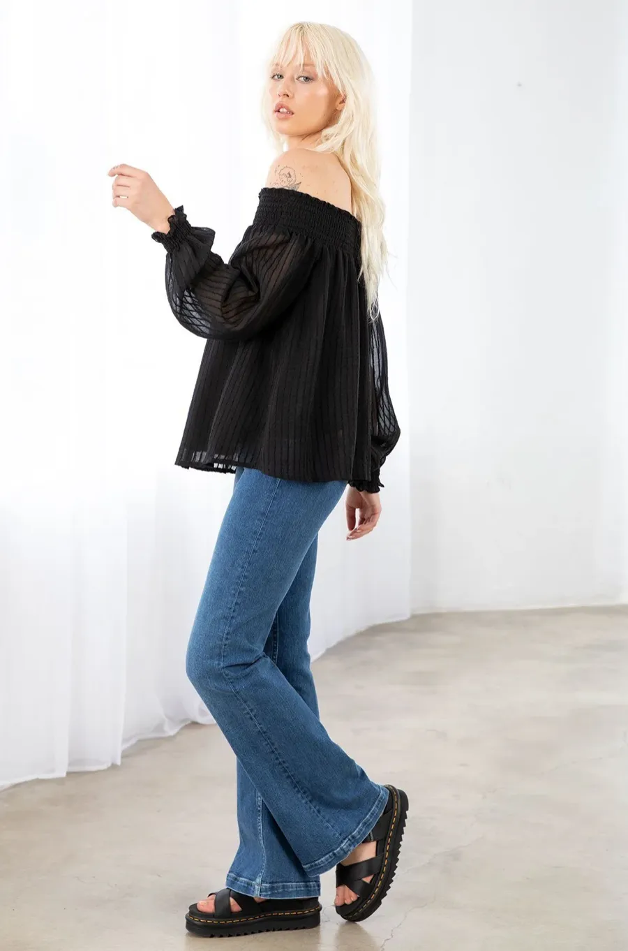 Sunny Afternoon Off Shoulder Top