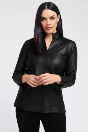 Sutton Tunic - Faux Leather: FINAL SALE