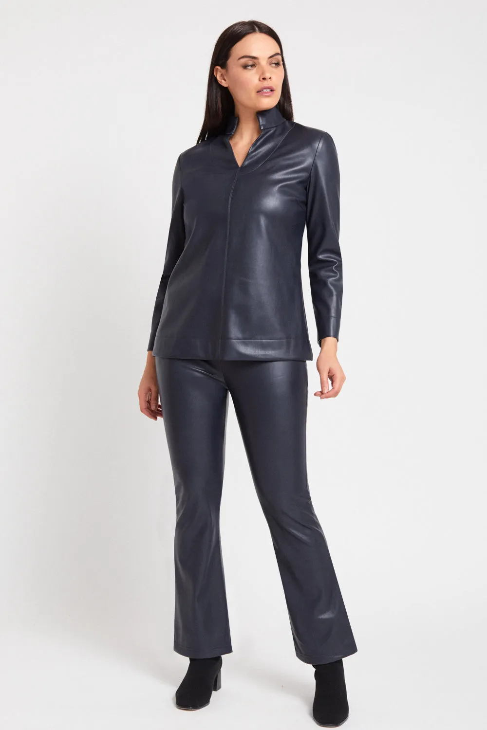 Sutton Tunic - Faux Leather: FINAL SALE