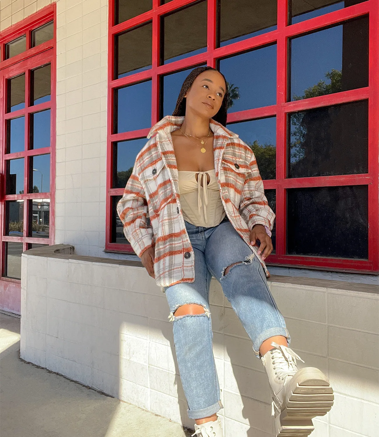 Sweet & Spicy Corset Top(Oatmeal)