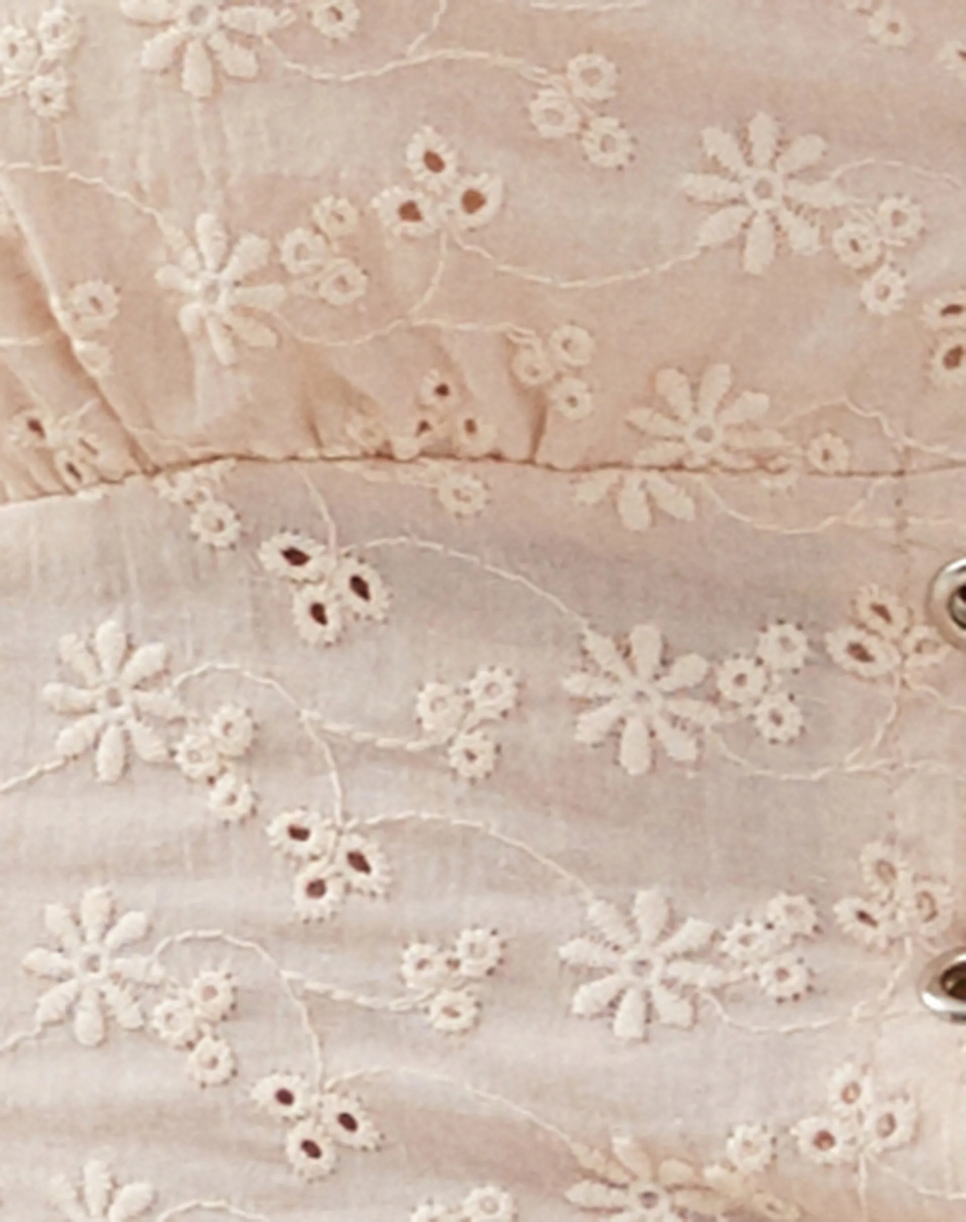 Tanya Broderie Corset Top in Broderie Blush
