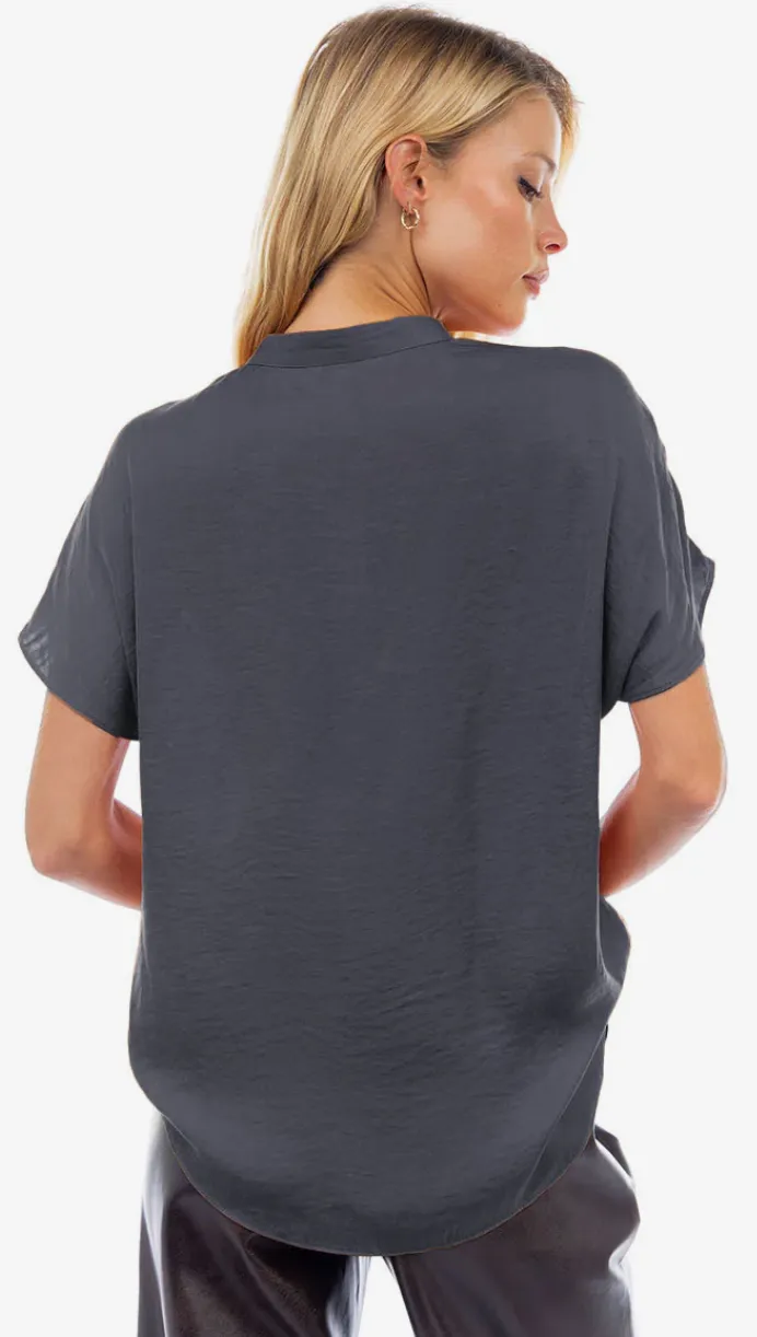 The Paige top-Charcoal