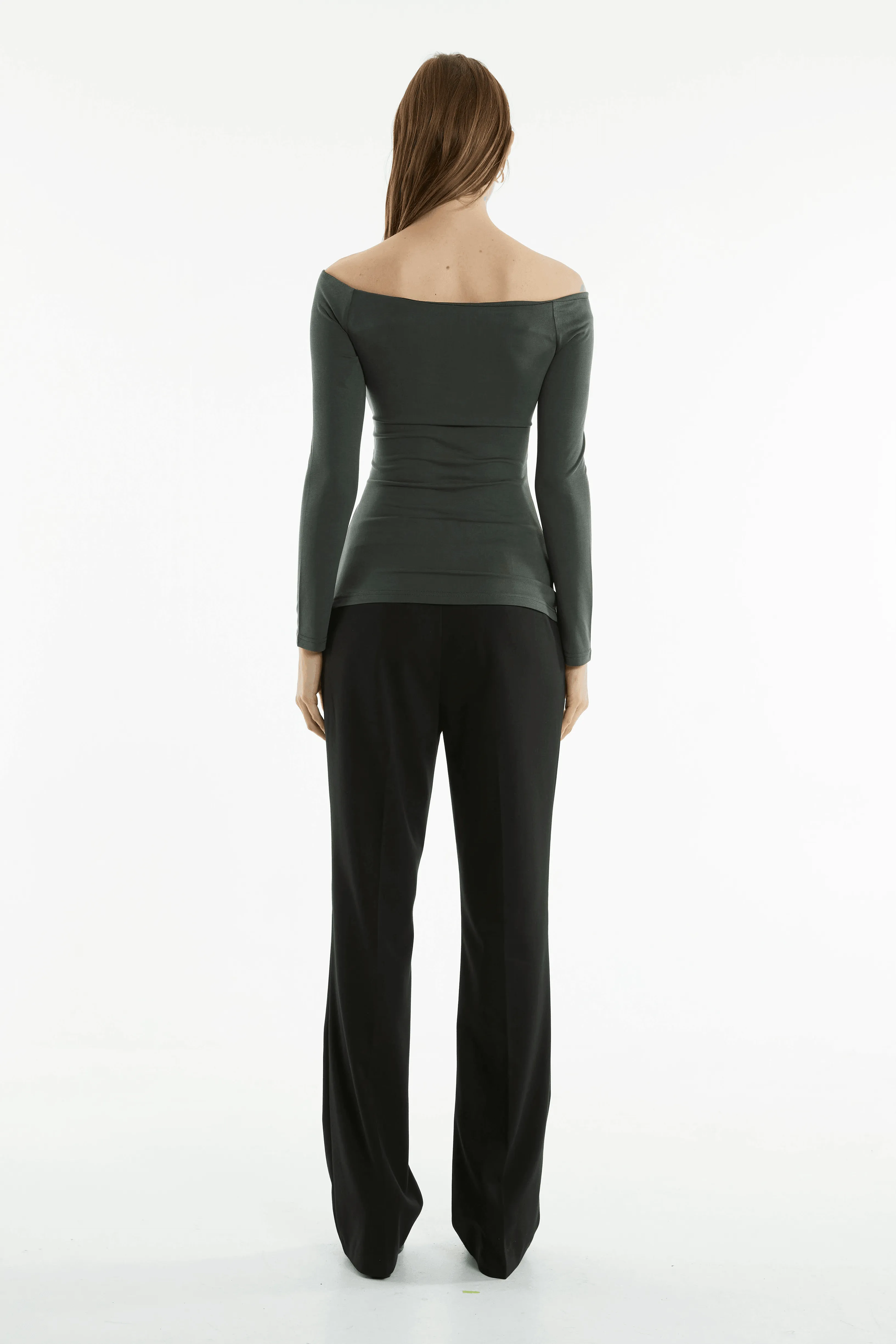 TURN AROUND OFF SHOULDER TOP | FOREST