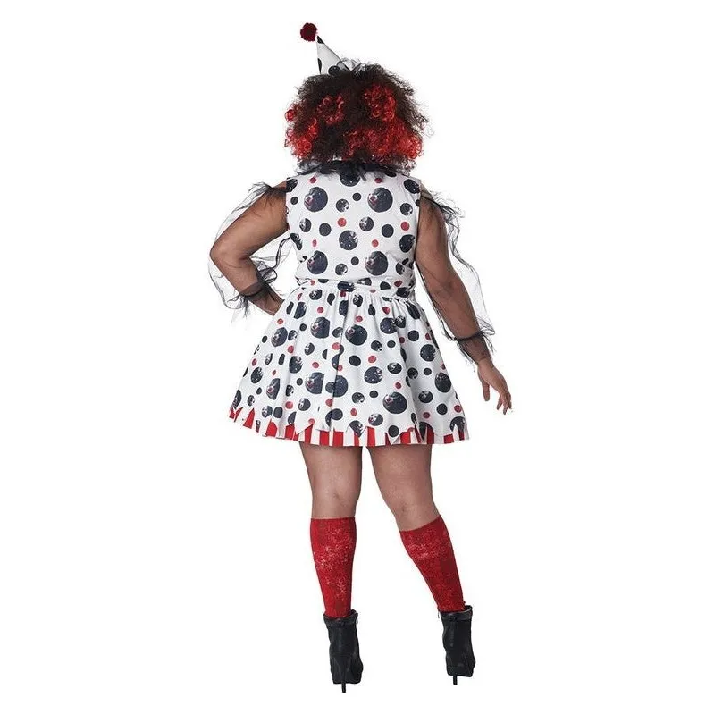 Twisted Clown Womens Plus Size Costume