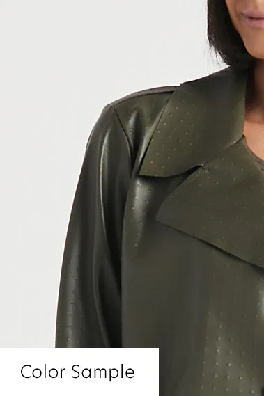 Vegan Leather Kimono Jacket