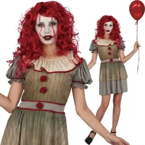 Vintage Clown Costume Ladies