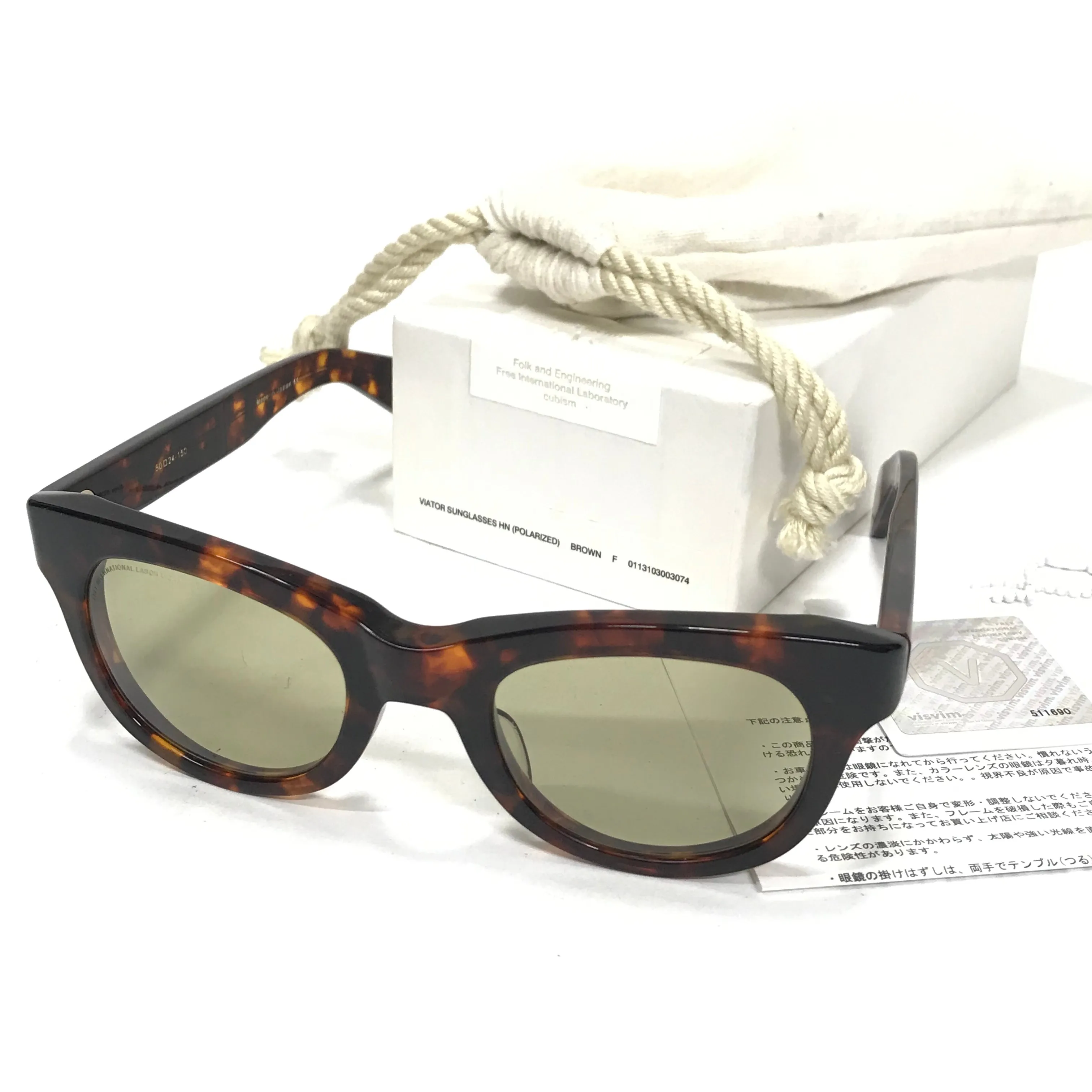 Visvim Viator Sunglasses HN Polarized Tortoise