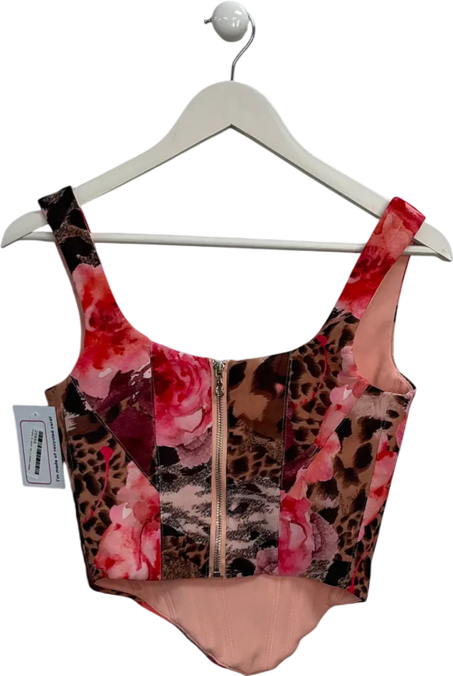 Wanderdoll Pink Bella Corset In Summer Rose UK 6