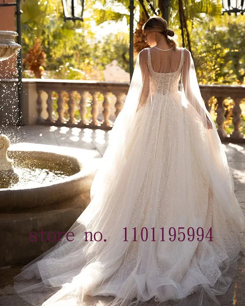 Wedding Guest Dresses: Crystal Sequins Shiny 2 Pieces Wedding Dresses