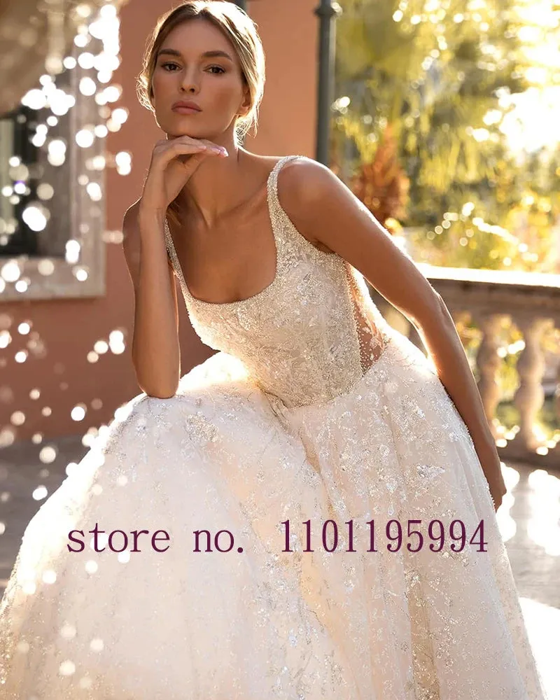 Wedding Guest Dresses: Crystal Sequins Shiny 2 Pieces Wedding Dresses