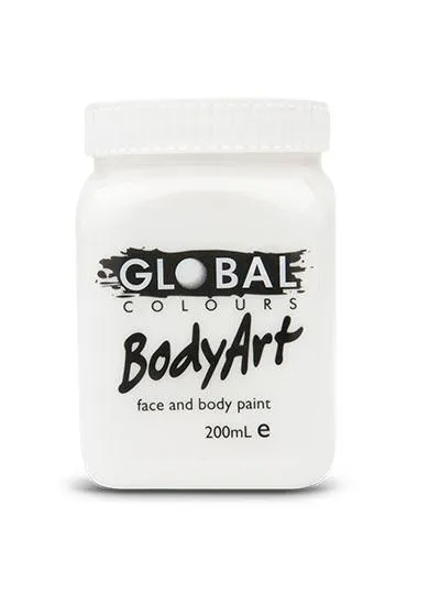 White Body and Face Paint